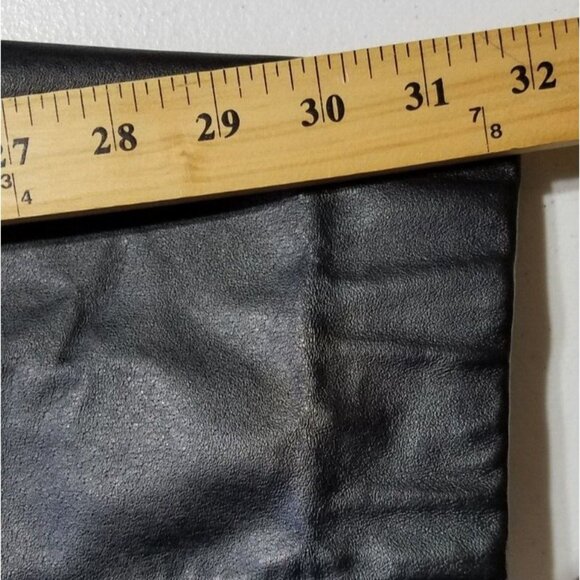 Worthington Full Zip Black 100% Leather Jacket Lined Pockets RN 93677 Women's XL - Picture 9 of 16